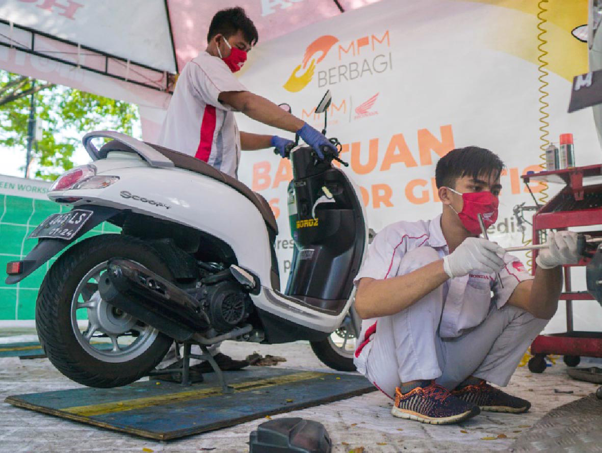 MPMulia Berikan Servis Gratis untuk 900 Motor milik Tenaga Medis